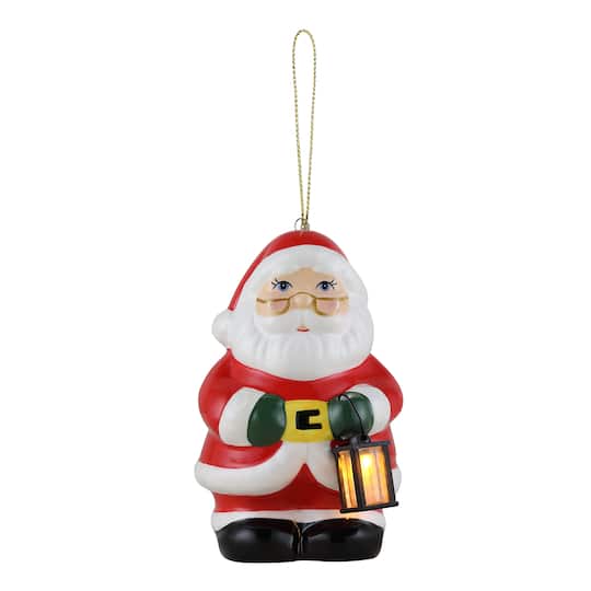Mr. Christmas Nostalgic Ceramic Santa Ornament